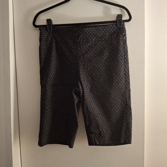 Counterparts Women's Stretch Bermuda Shorts with Colorful Dots - Picture 1 of 6
